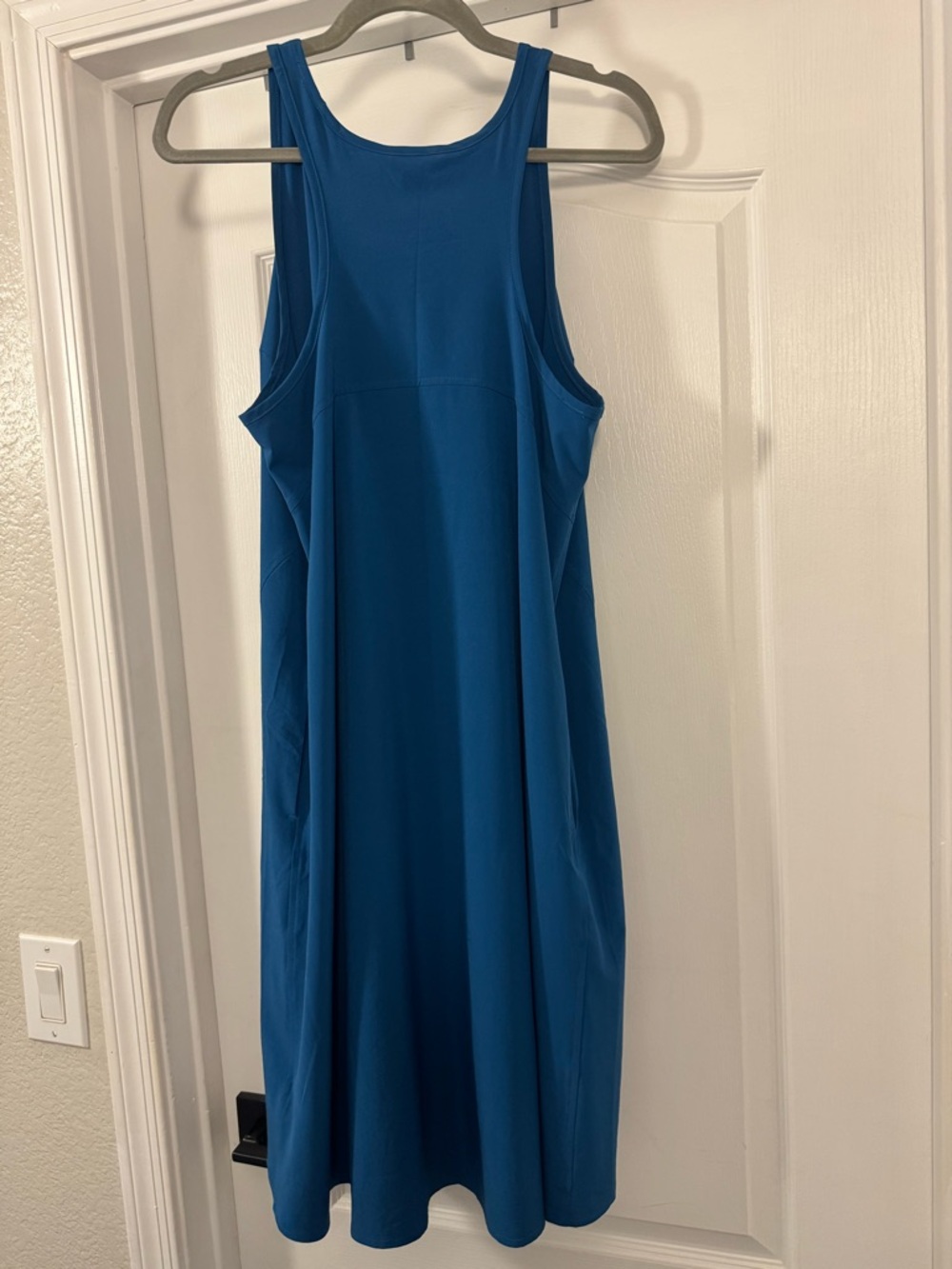 Athleta Presidio Traveler Teal-Blue Scoop Neck Tank Dress - Picture 7 of 11